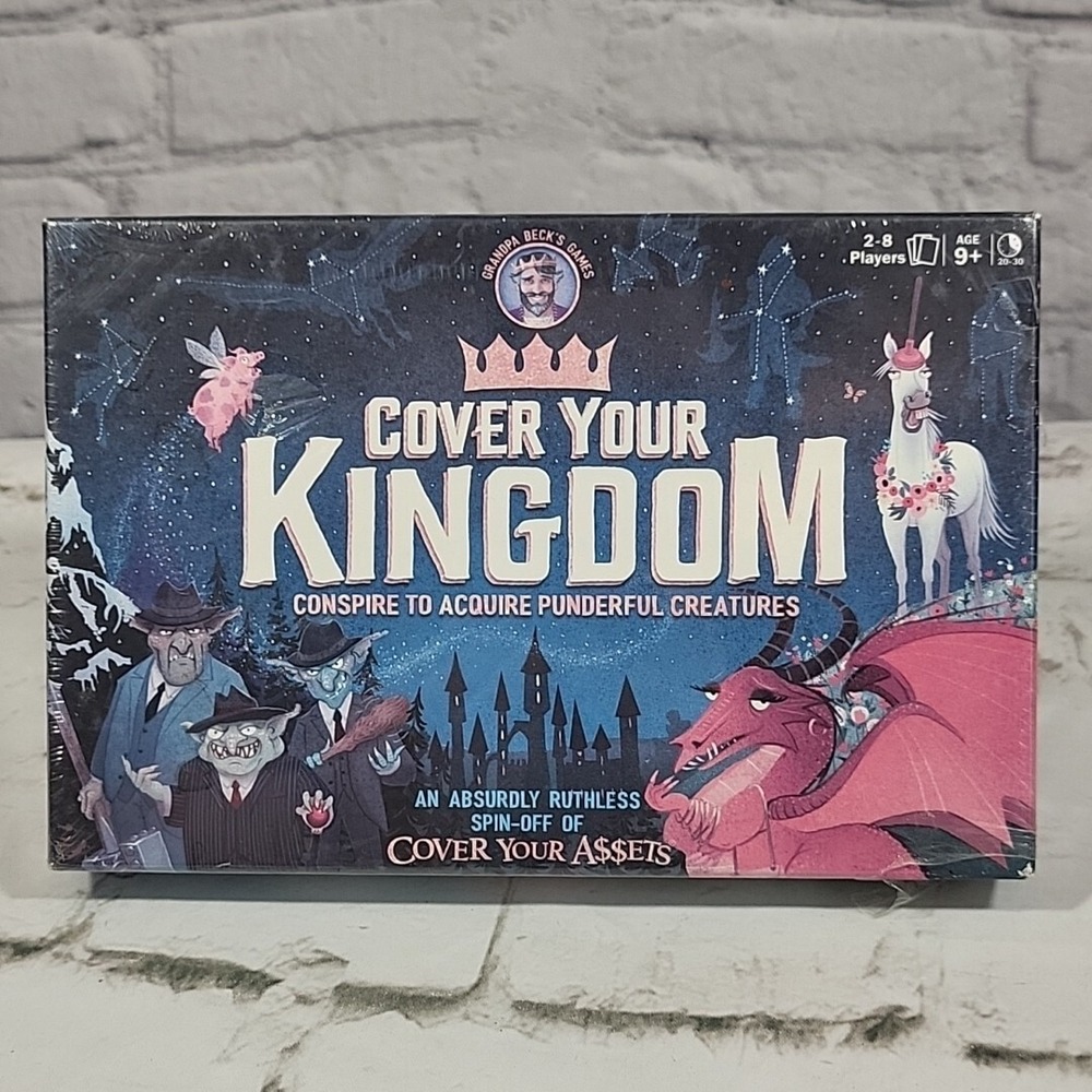 Cover Your Kingdom -Grandpa Beck's Games - Card Game 2-8 players age 9+ - sealed